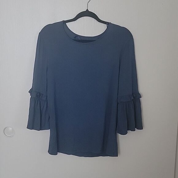 Teal ruffle tee - Picture 1 of 3